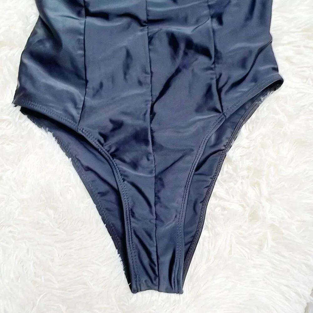 Floralkini Black Underwired One Piece Swimsuit Size Medium Nwt — image 4 of 6